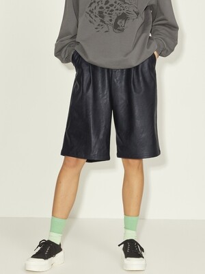 JXJADEN FAUX LEATHER BERM HW SHORTS NOOS Black/MATTE