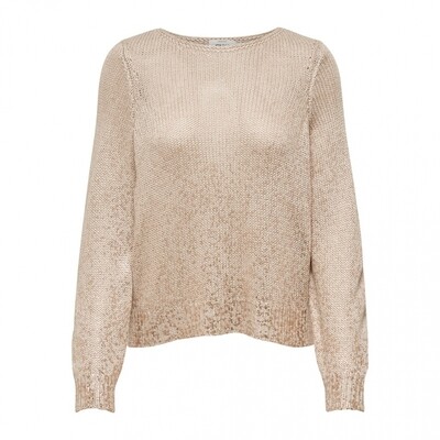 ONLSPARKLE L/S PULLOVER KNT Pumice Stone