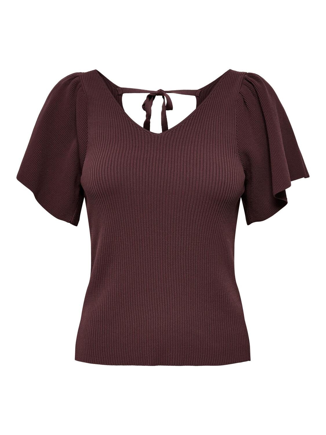 ONLLEELO S/S BACK PULLOVER KNT NOOS Winetasting