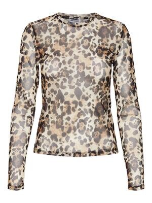 NMJUDITH L/S MESH TOP BG NOOS Black-LEO