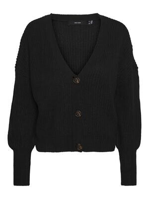 VMLEA LS V-NECK CUFF CARDIGAN NOOS Black