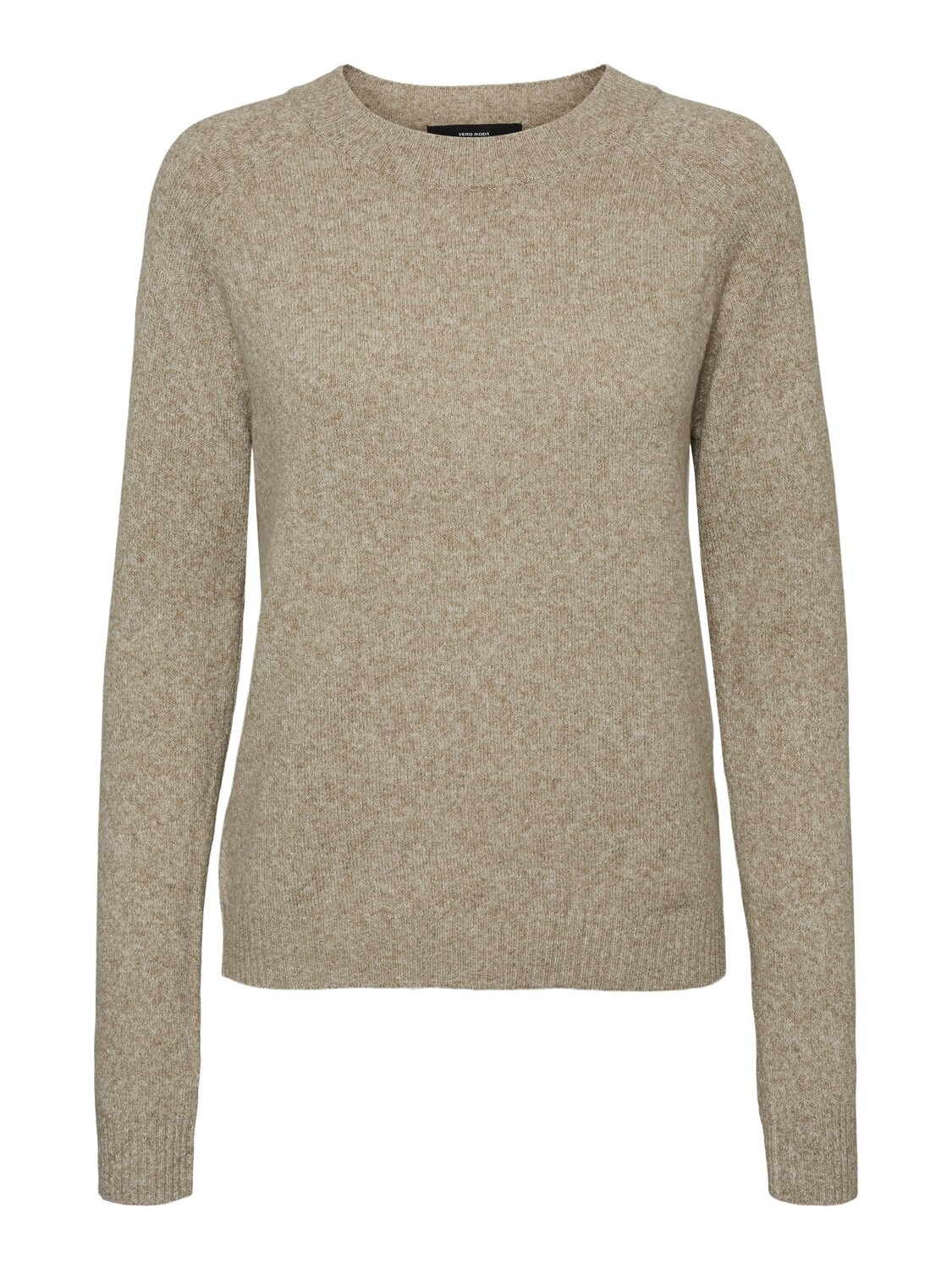 VMDOFFY LS O-NECK BLOUSE GA NOOS  Sepia Tint-MELANGE