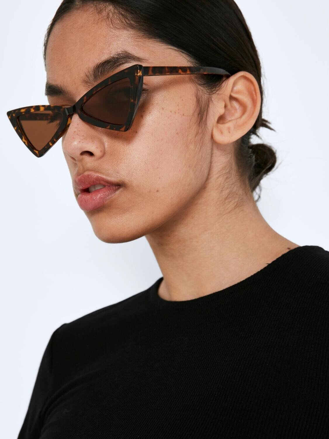 NMHAILEY SUNGLASSES Black-BROWN MIX