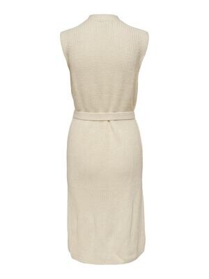 JDYJUSTY GURLI S/L OPEN BELT VEST KNT Eggnog