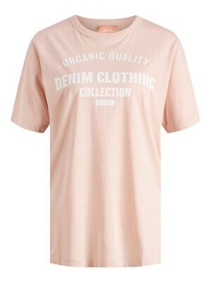 JXMACEY SS RELAXED TEE LN Cameo Rose/DENIM CLO