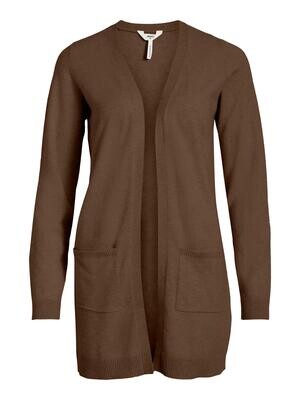 OBJTHESS L/S CARDIGAN NOOS Dark Earth/MELANGE C