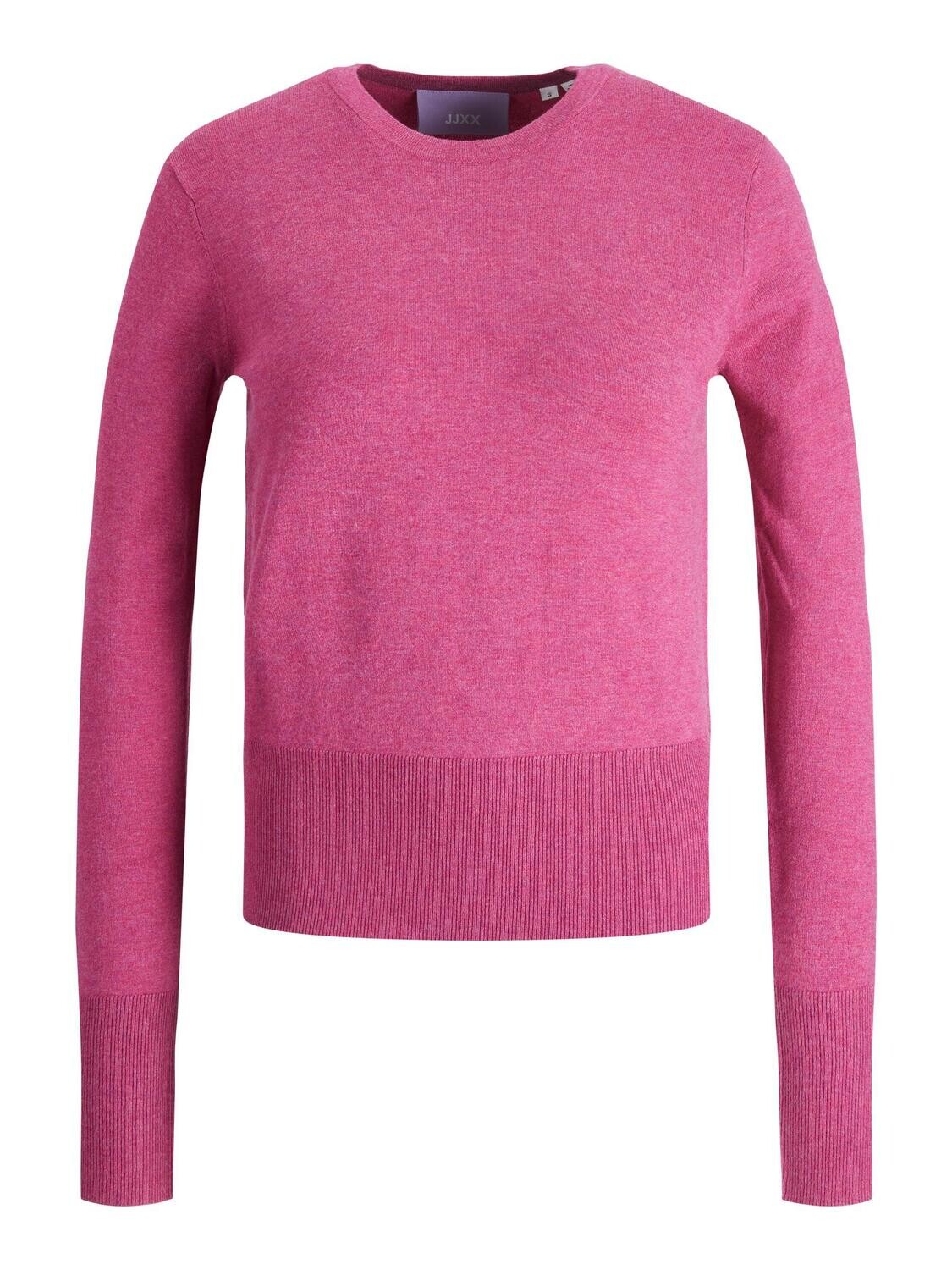 JXLARA SOFT CREW NECK KNIT NOOS Festival Fuchsia