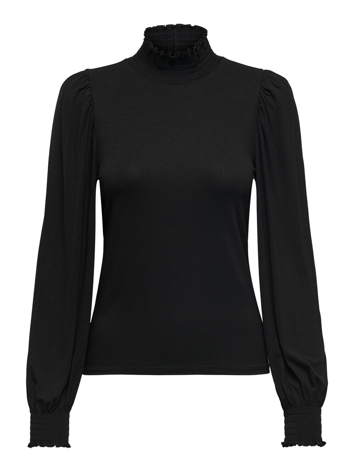 ONLELVA L/S SMOCK TOP NOOS NN Black