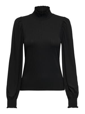 ONLELVA L/S SMOCK TOP NOOS NN Black