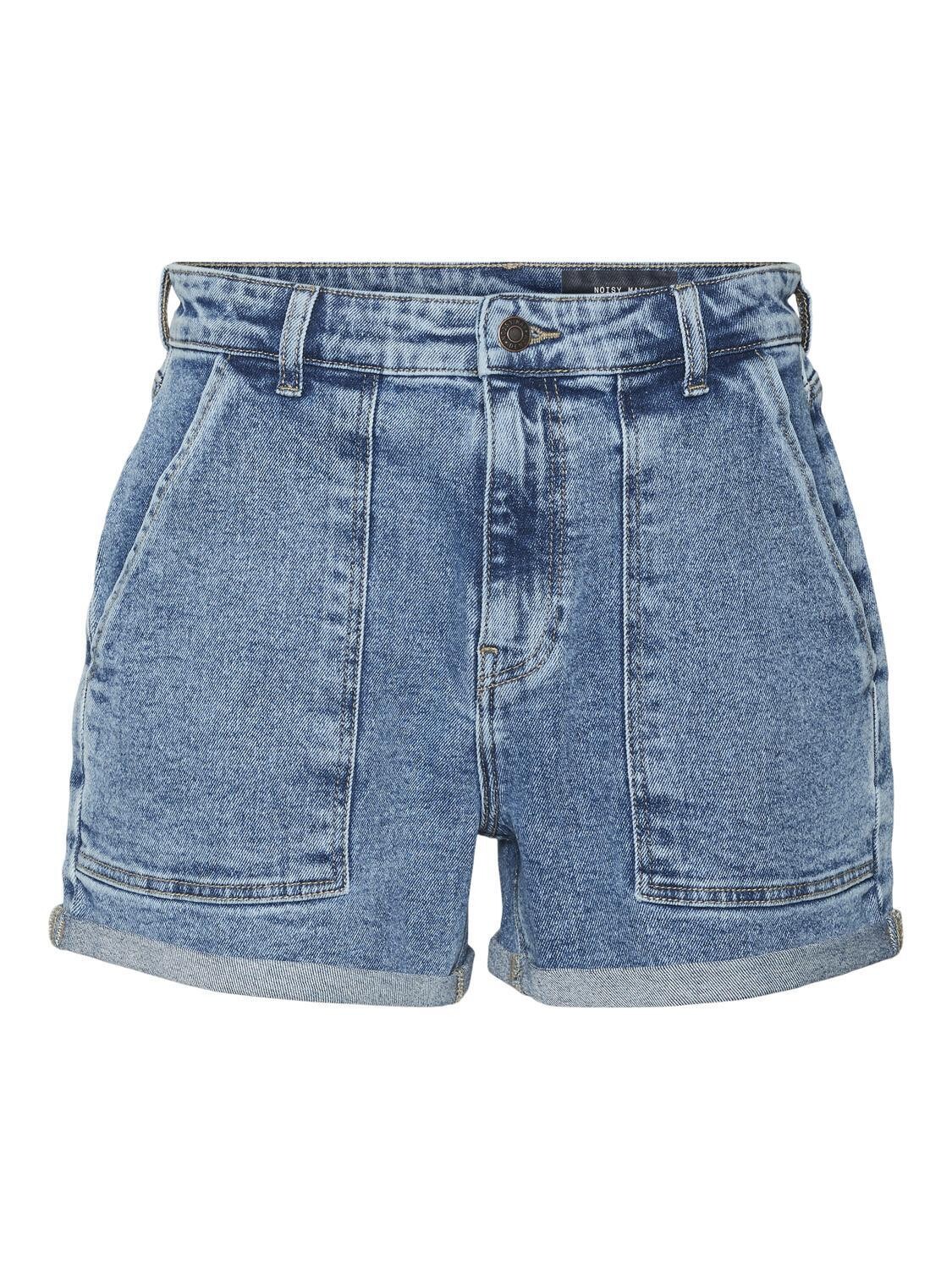 NMBE KATY HW SLIM SHORTS AZ176LB NOOS Light Blue Denim