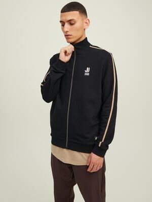 JCOLOGAN BLOCK SWEAT HIGH NECK ZIP SN Black