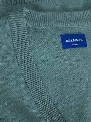 JOREDUARD KNIT VEST KA KNT22 LTN Mineral Blue/oversiz