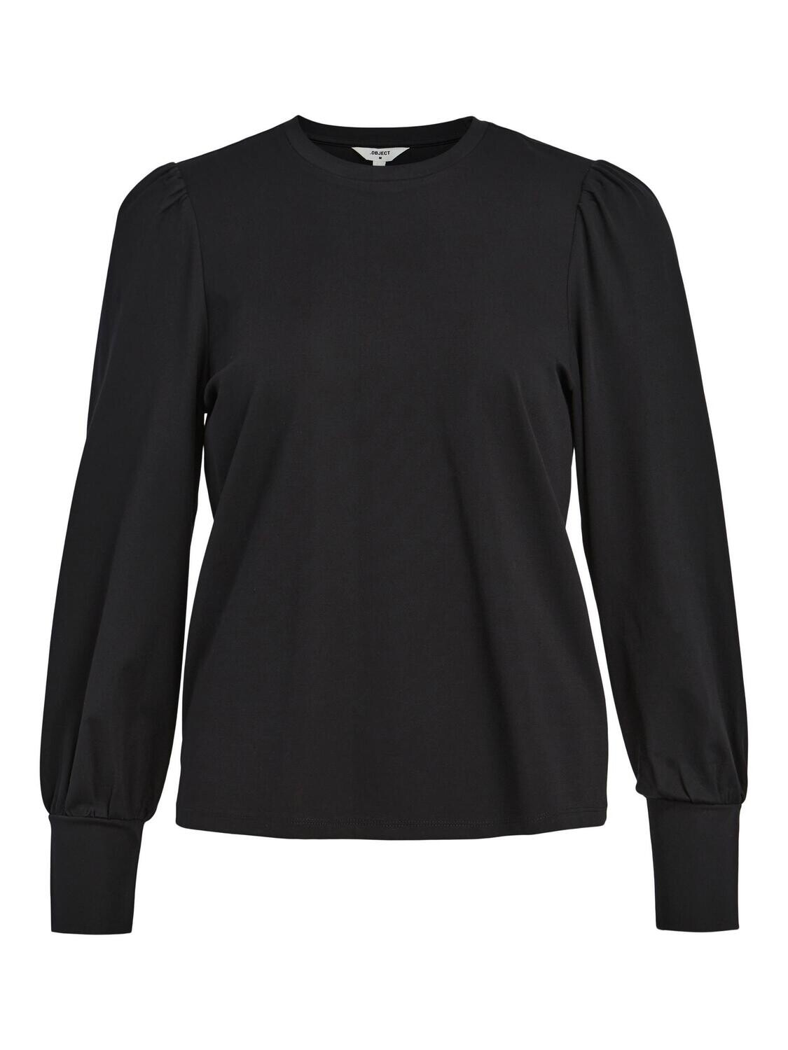 OBJCAROLINE L/S TOP NOOS Black