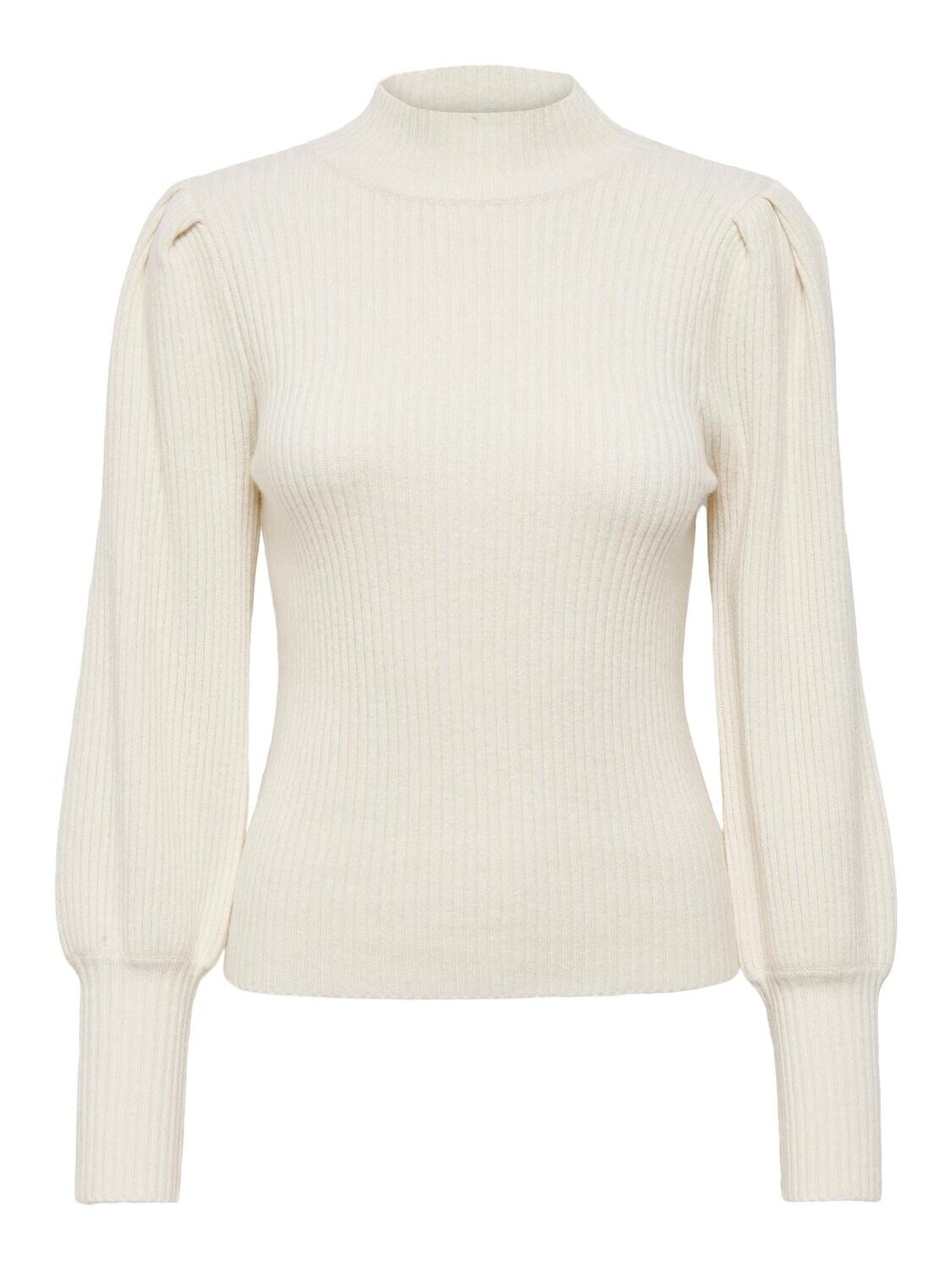 ONLKATIA L/S HIGHNECK PULLOVER KNT NOOS Whitecap Gray/W. MEL