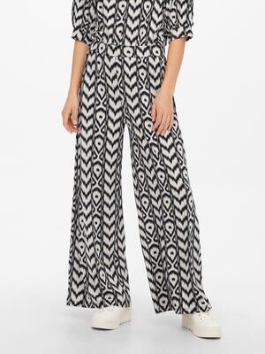 JDYKAMILLA WIDE PANT JRS Seedpearl-SEEDPEARL W AZTEC