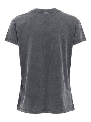 JDYFAROCK S/S PRINT TOP JRS Black-ROCK N ROLL