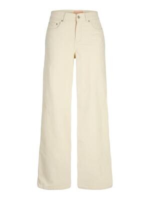 JXGELLY WIDE CORD HW PANT SN Bone White