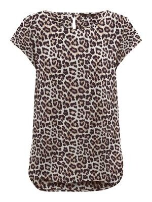 ONLNOVA LUX S/S TOP AOP PTM Deep Lavender-329 Soft leo