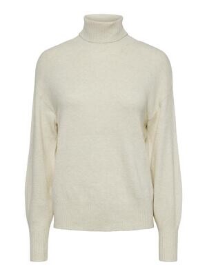 PCCAVA LS HIGH NECK KNIT NOOS BC Birch