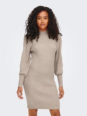 ONLKATIA L/S DRESS KNT NOOS Mocha Meringue/W. ME