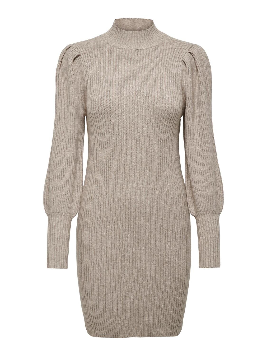ONLKATIA L/S DRESS KNT NOOS Mocha Meringue/W. ME