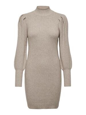 ONLKATIA L/S DRESS KNT NOOS Mocha Meringue/W. ME
