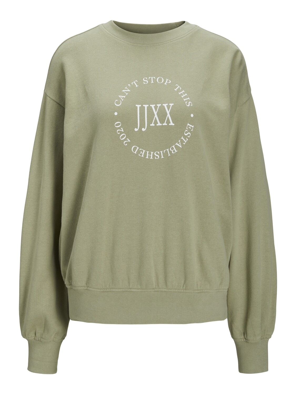 JXBEATRICE LOOSE LS SWEAT SWT NOOS Tea/BRIGHT WHITE PRI