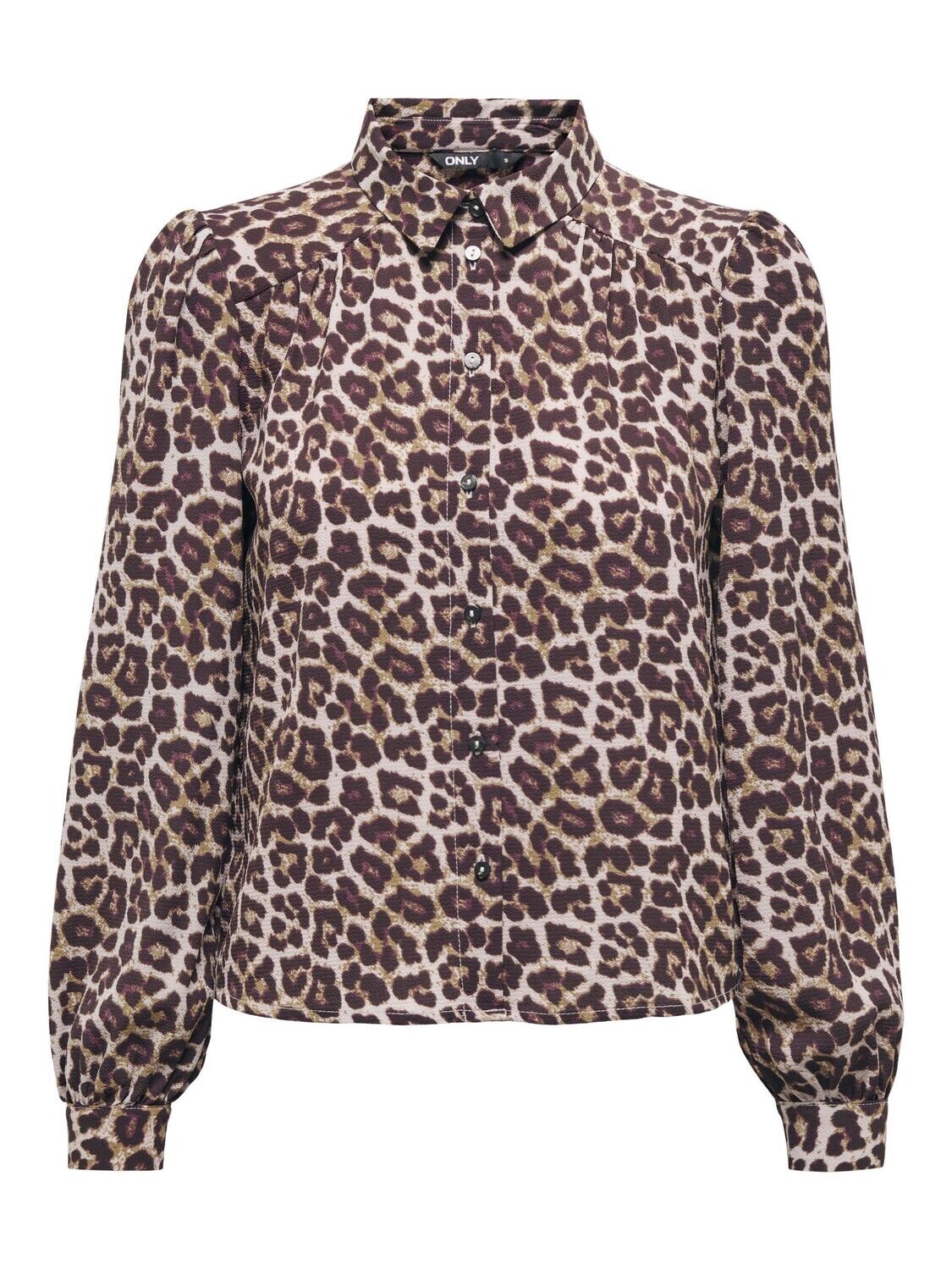 ONLNOVA LUX L/S EMMA SHIRT AOP PTM Deep Lavender-329 Soft leo