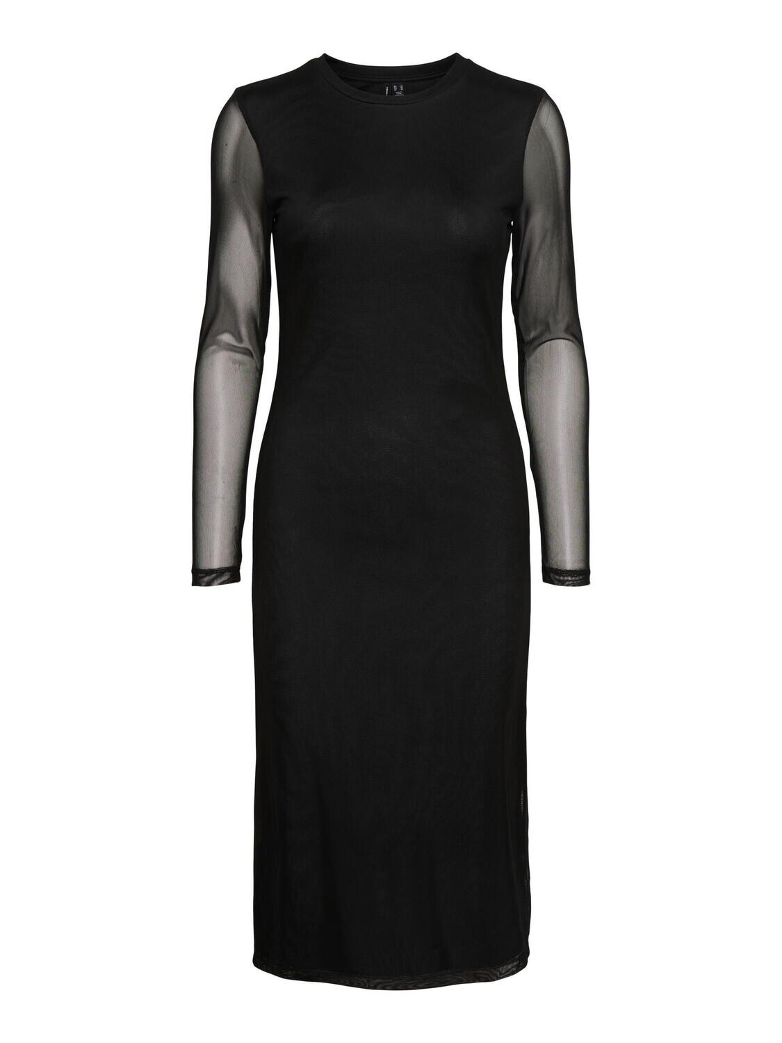 VMBELLA LS CALF DRESS JRS NOOS Black