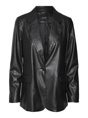 VMOLYMPIA LS SINGLE LOOSE PL BLAZER NOOS Black