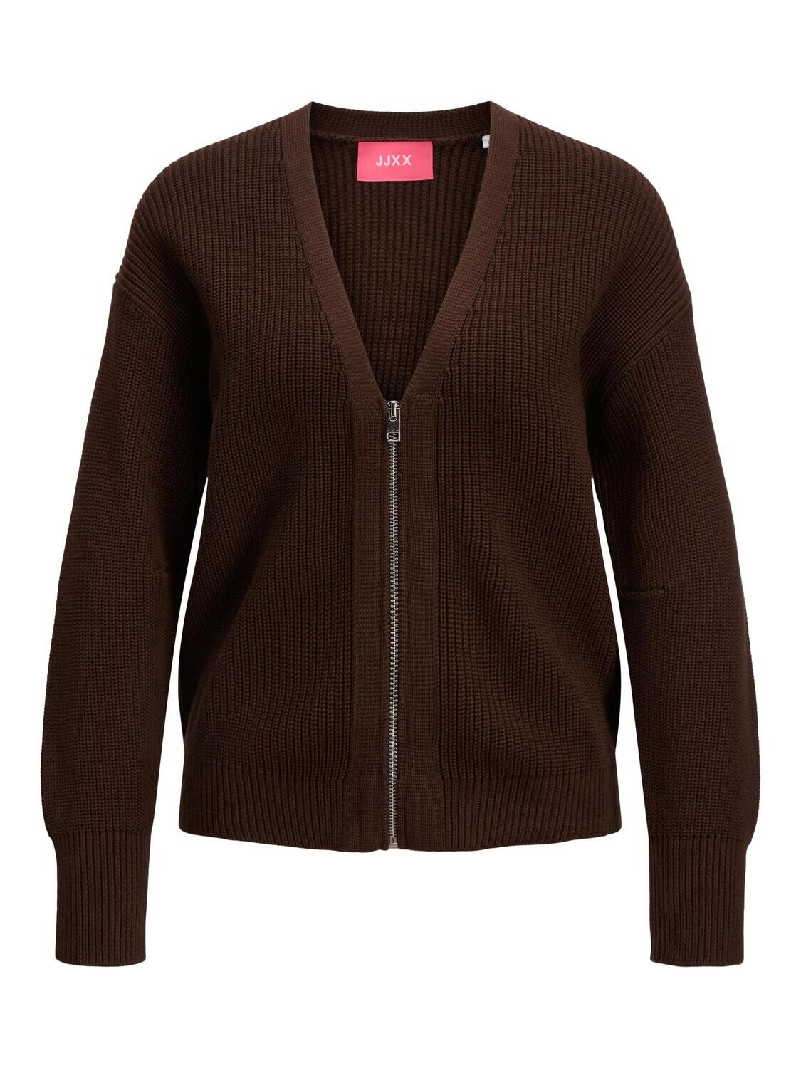 JXELIZA TWIST CARDIGAN KNIT NOOS Demitasse