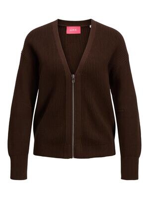 JXELIZA TWIST CARDIGAN KNIT NOOS Demitasse