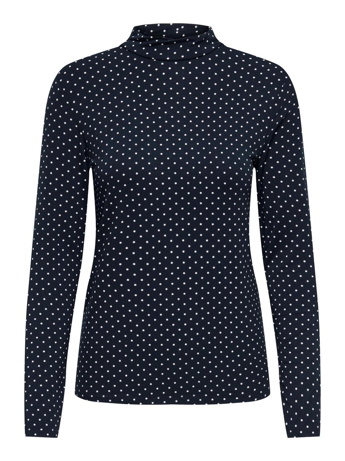 JDYSANDY L/S HIGHNECK TOP. JRS Sky Captain-CD DOTS