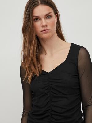 VIBINKA L/S MESH TOP #4 Black