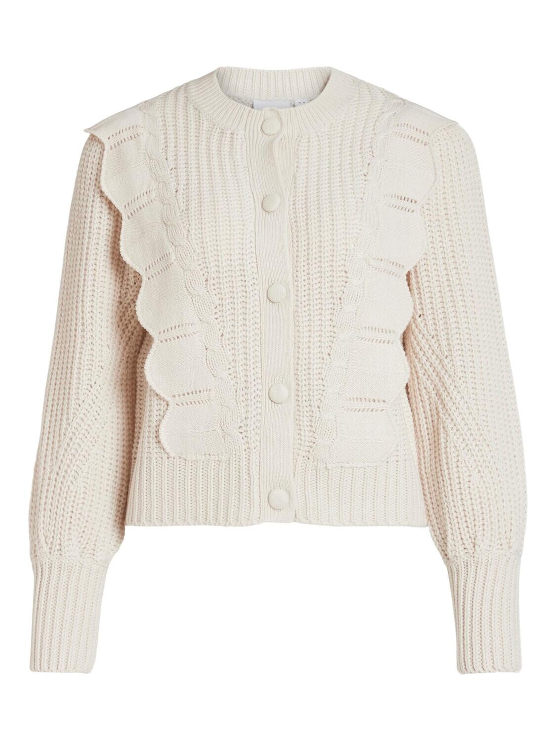 VINORILA NEW L/S KNIT CARDIGAN White Sand