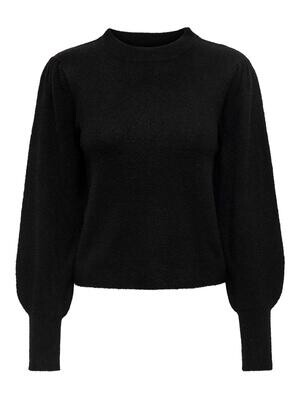 JDYELANOR L/S REVERSIBLE PULLOVER KNT Black