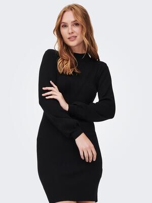 JDYPLUM REBA L/S DRESS KNT Black