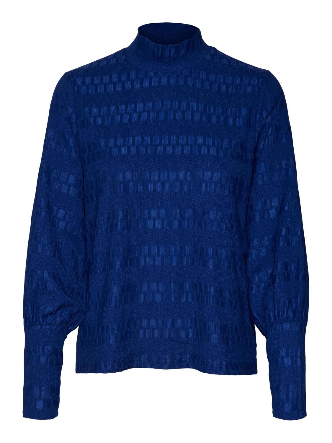 VMGRY LS HIGH NECK TOP JRS Sodalite Blue