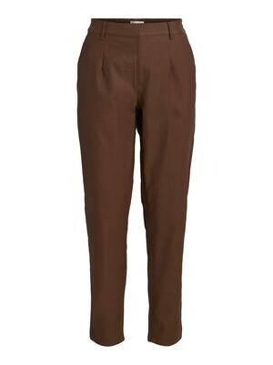 OBJBELLE LISA COATED PANT NOOS Dark Earth