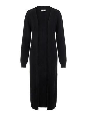 OBJMALENA L/S KNIT LONG CARDIGAN NOOS Black
