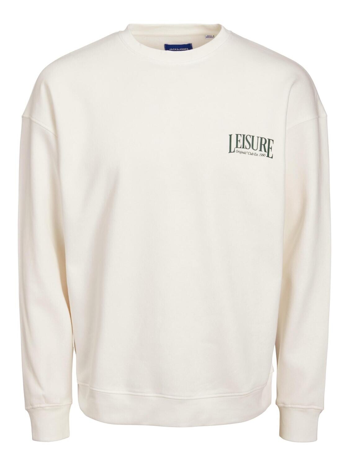 JORBRINK CREST SWEAT CREW NECK Cloud Dancer