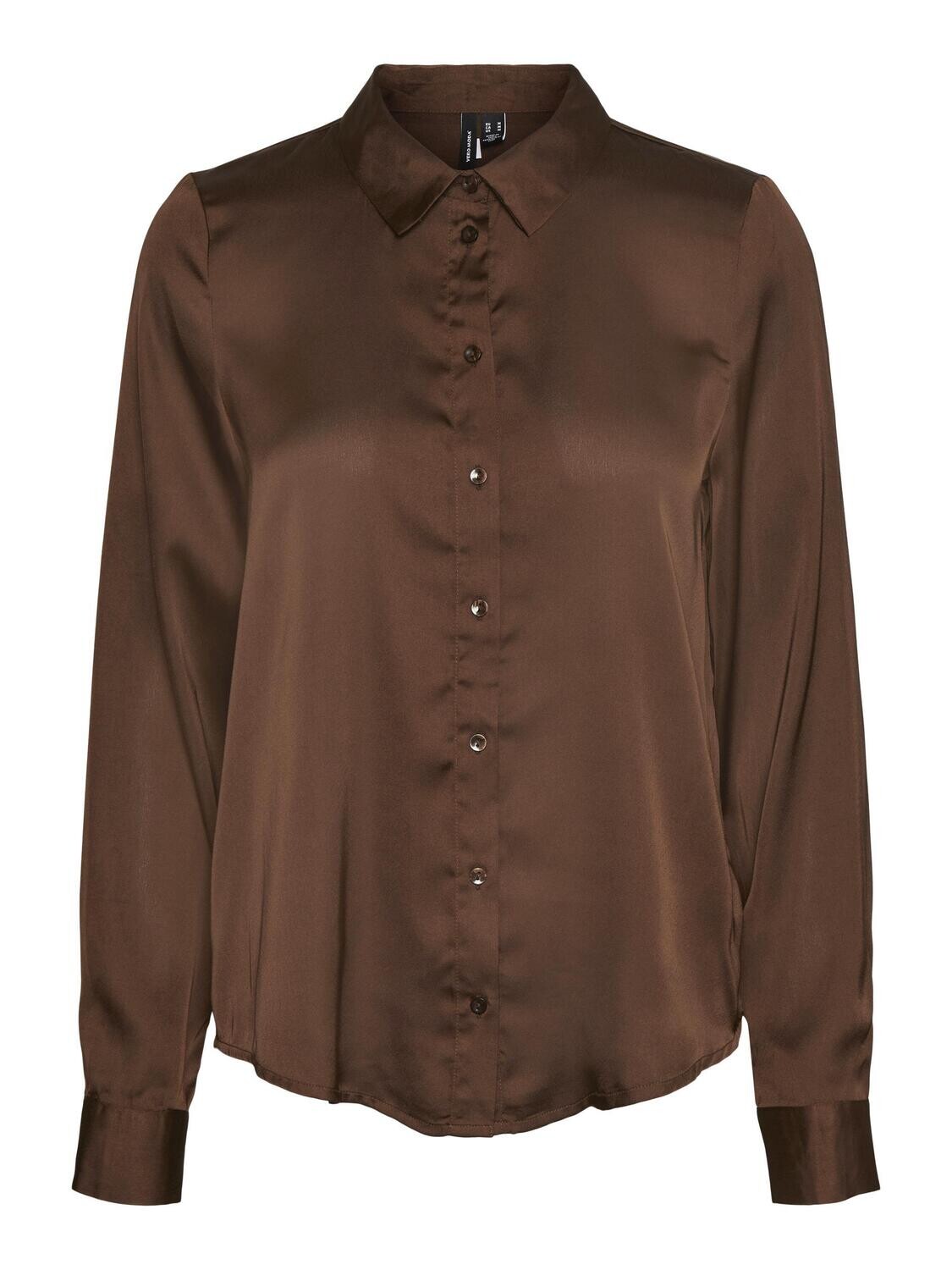 VMNOA LS SHIRT WVN GA NOOS Coffee Bean