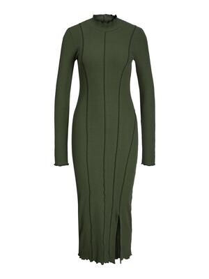 JXSIA LS STRETCH DRESS Kombu Green-BLACK BABYLOCK