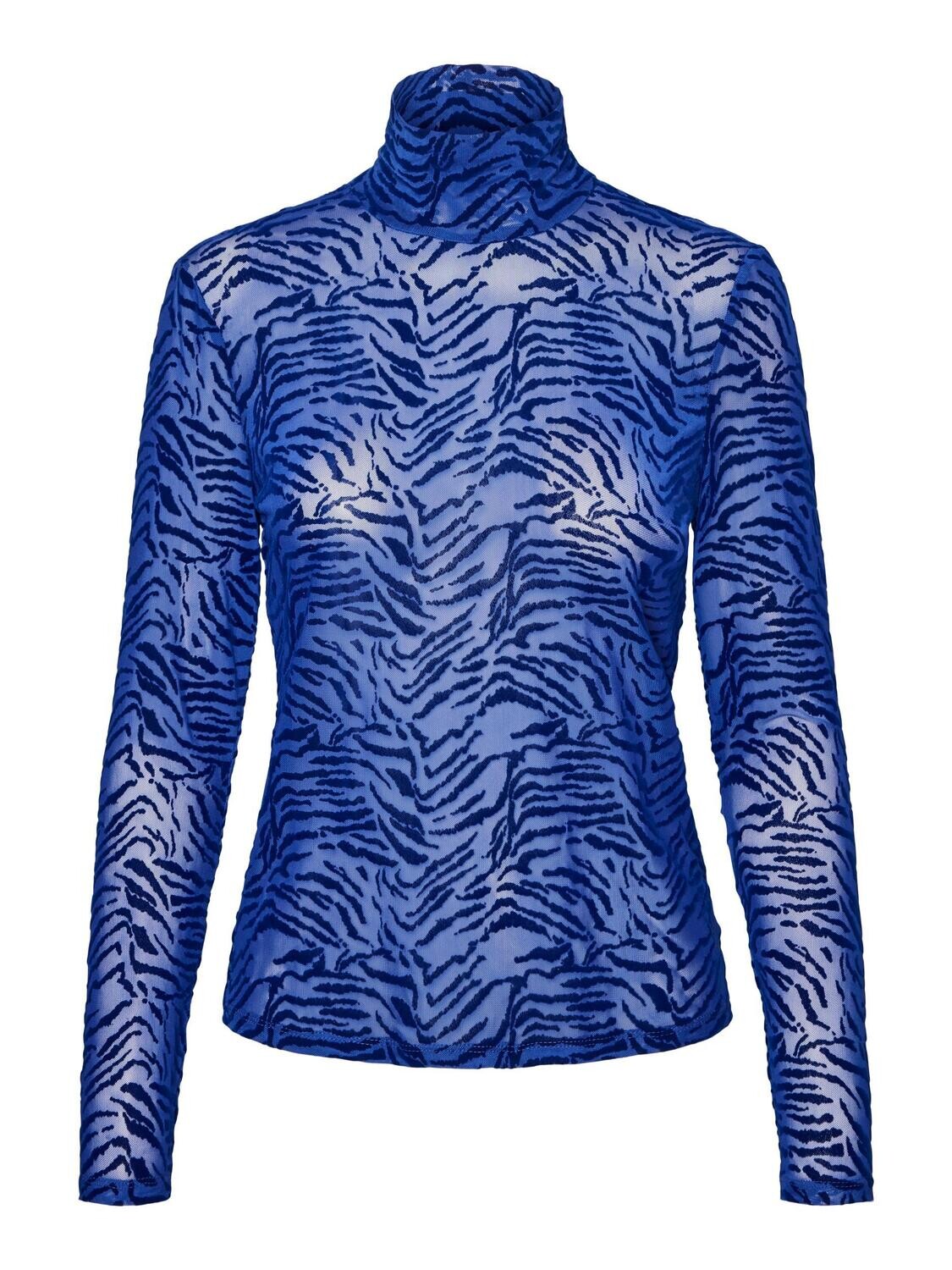 VMKOKO LS HIGH NECK TOP JRS Sodalite Blue-SODALITE TIGER