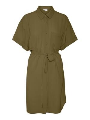 NMCLARA S/S SHIRT DRESS NOOS Burnt Olive