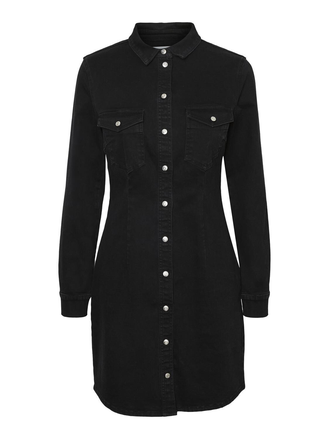 NMJOY L/S DRESS SU033BL BG NOOS Black Denim