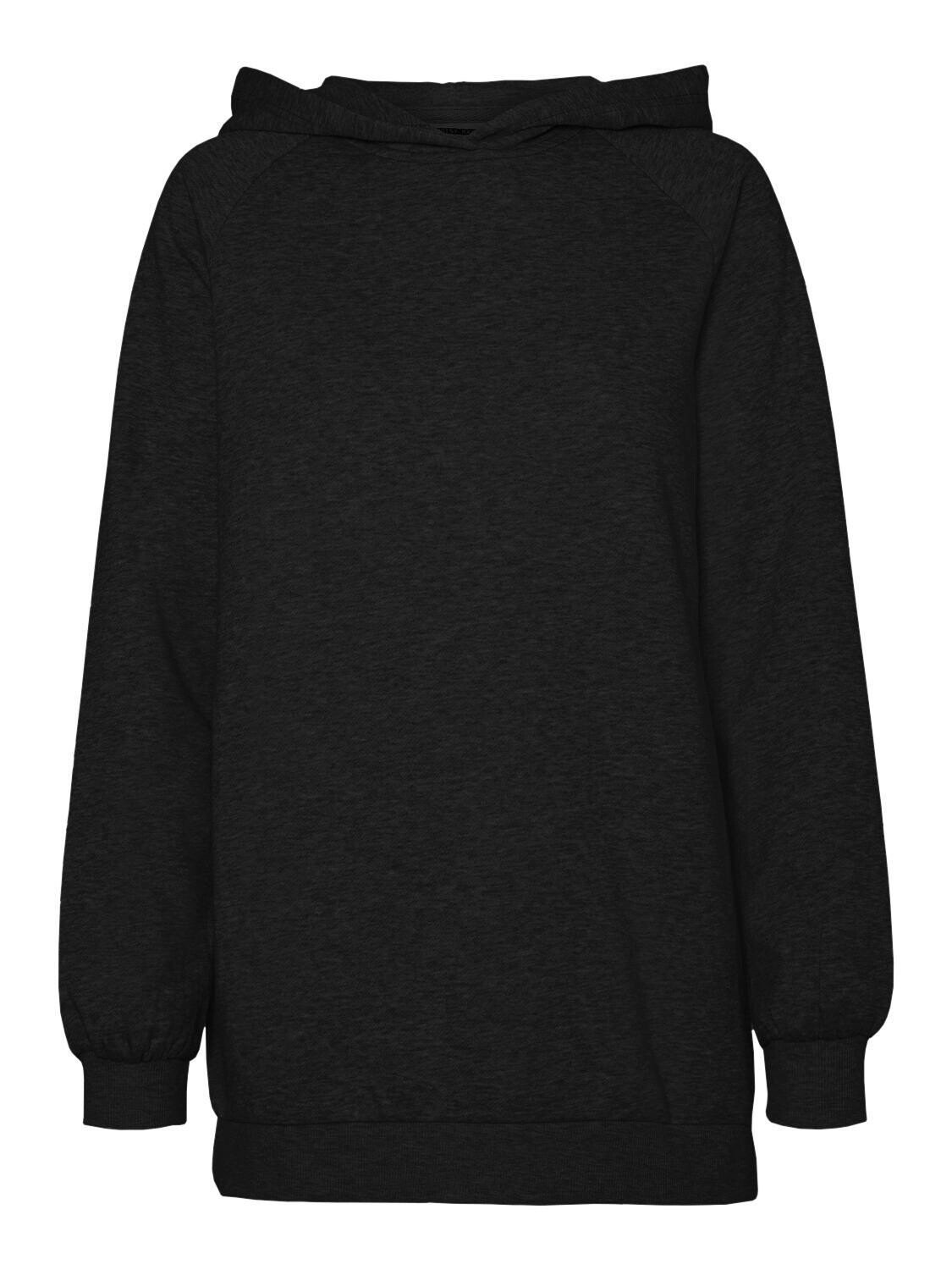 NMHELENE L/S HOOD SWEAT BG NOOS Black