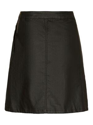NMPERI HW COATED SKIRT NOOS Black