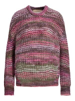 JXSIMONE SPACE DYE CREW NECK KNIT NOOS Grape Wine//multi sp
