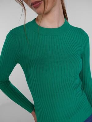 PCCRISTA LS O-NECK KNIT NOOS BC Parakeet